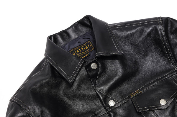 D-389 'TRUCKER' LEATHER JACKET