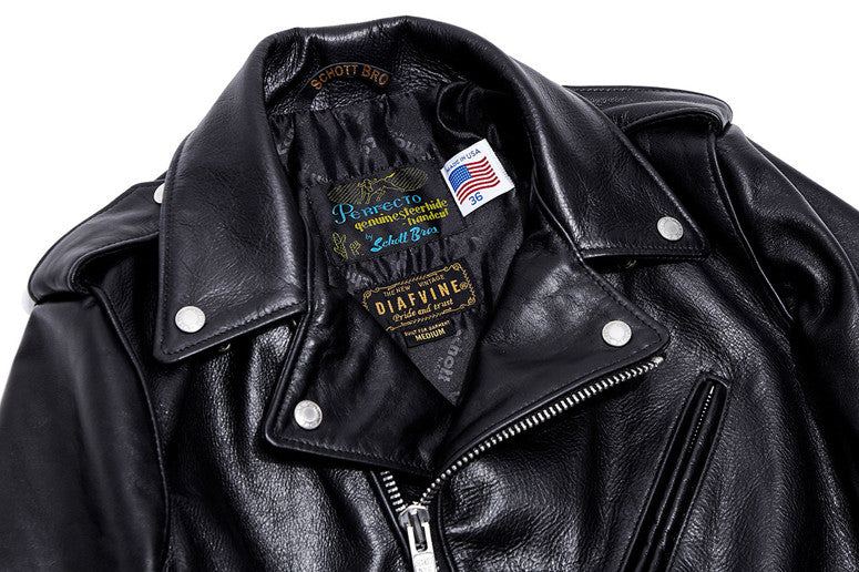 d*2様 Schott Deer Skin 38 lether jacket D-385 DIAFVINE X SCHOTT '626' PERFECTO RIDER LEATHER JACKET