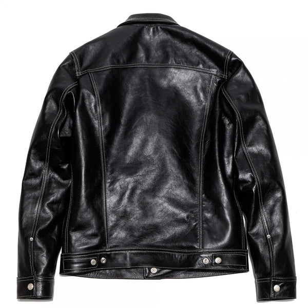 D-389 'TRUCKER' LEATHER JACKET