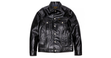 D-389 'TRUCKER' LEATHER JACKET