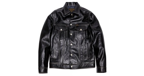 D-389 'TRUCKER' LEATHER JACKET