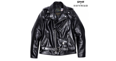 D-385 DIAFVINE X SCHOTT '626' PERFECTO RIDER LEATHER JACKET