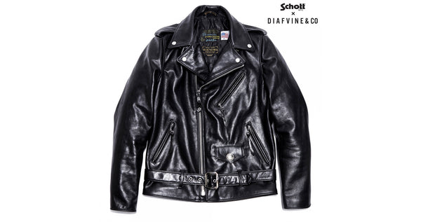 D-385 DIAFVINE X SCHOTT '626' PERFECTO RIDER LEATHER JACKET