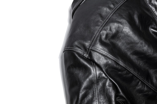 D-389 'TRUCKER' LEATHER JACKET
