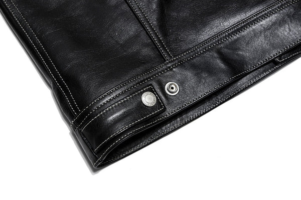 D-389 'TRUCKER' LEATHER JACKET