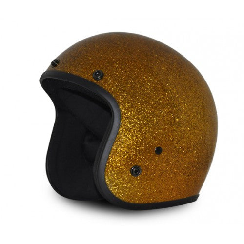gold black 3 4 motorcycle helmet The smallest DOT 3/4 helmets