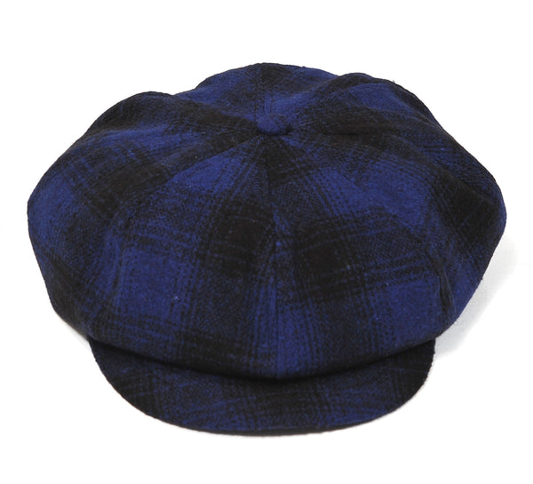 NEWSBOY CAP-Charcoal, Beige, Grey, Brown, Blue Checkered, Red Checkered, Grey Checkered
