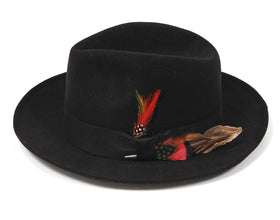 PLUME CLASSIC CUSTOM FEDORA-Black, Grey, Brown