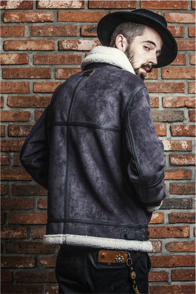 SP Rebel  Suede Shearling Jacket