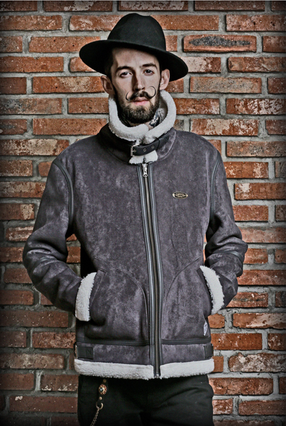 SP Rebel  Suede Shearling Jacket