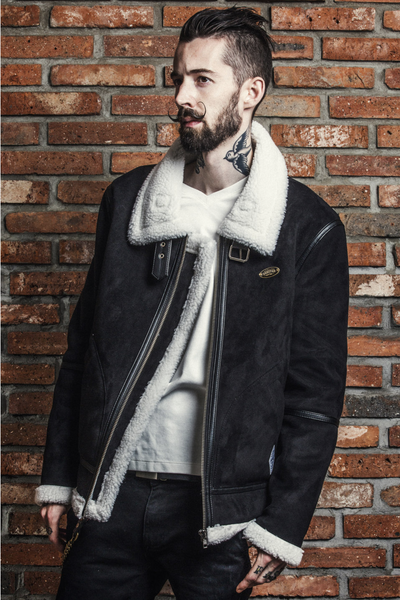 SP Rebel  Suede Shearling Jacket