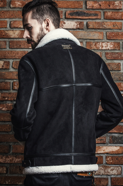 SP Rebel  Suede Shearling Jacket