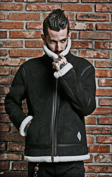 SP Rebel  Suede Shearling Jacket