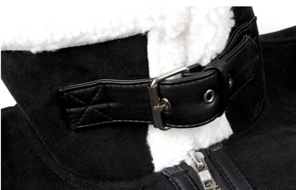 SP Rebel  Suede Shearling Jacket