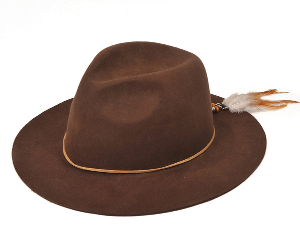 TWO WAY CUSTOM FEDORA-Black, Navy, Wine, Brown, Khaki, Beige