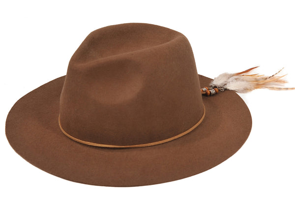 TWO WAY CUSTOM FEDORA-Black, Navy, Wine, Brown, Khaki, Beige