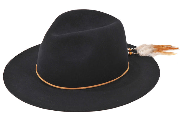 TWO WAY CUSTOM FEDORA-Black, Navy, Wine, Brown, Khaki, Beige