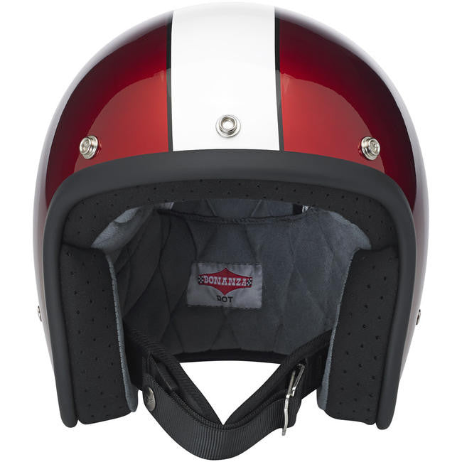bonanza motorcycle helmet BONANZA HELMET - LE RACER RED/WHITE
