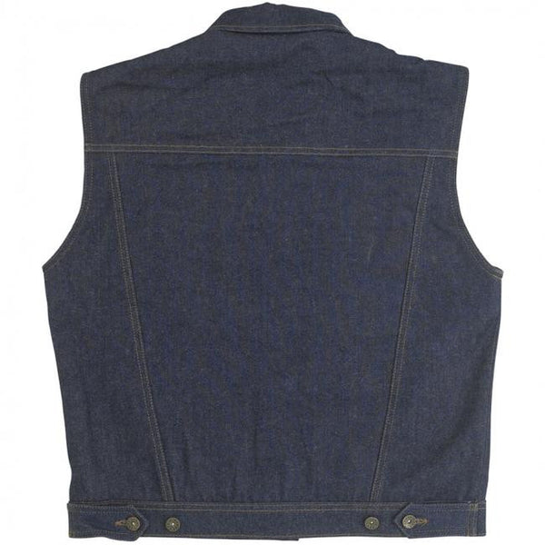 PRIME CUT COLLARED VEST - Black, Indigo