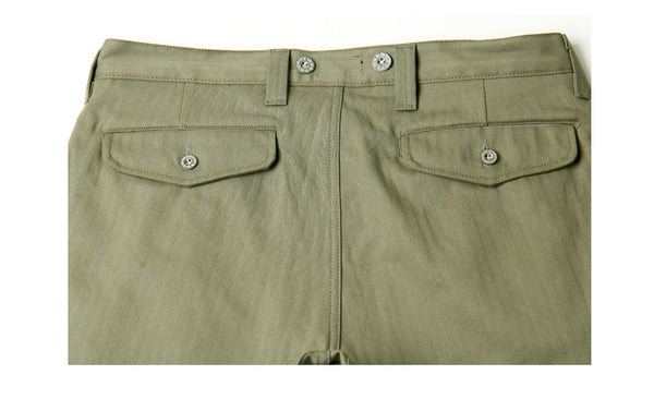 U.S. ARMY SUSPENDER PANTS-Khaki, Beige