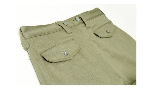 U.S. ARMY SUSPENDER PANTS-Khaki, Beige