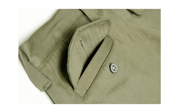 U.S. ARMY SUSPENDER PANTS-Khaki, Beige