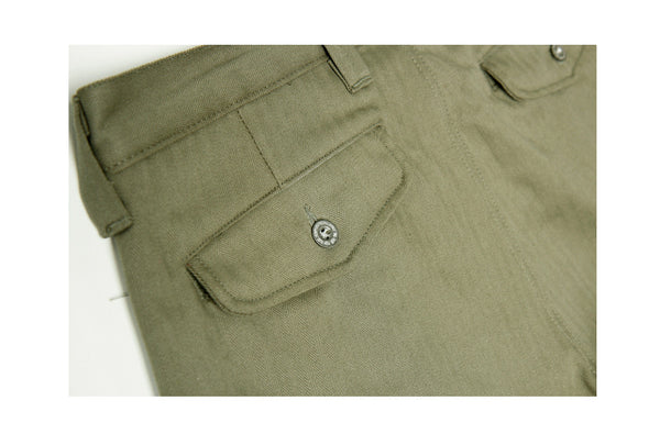 U.S. ARMY SUSPENDER PANTS-Khaki, Beige