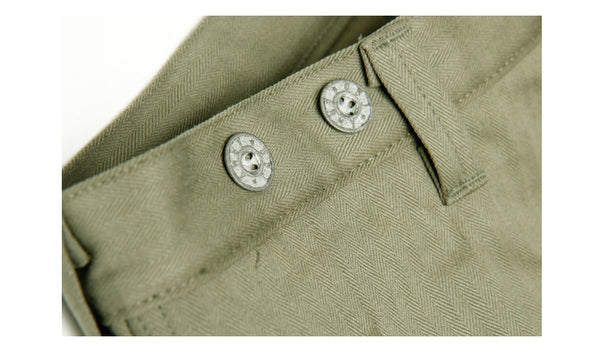 U.S. ARMY SUSPENDER PANTS-Khaki, Beige