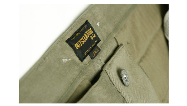 U.S. ARMY SUSPENDER PANTS-Khaki, Beige