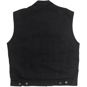 PRIME CUT COLLARED VEST - Black, Indigo